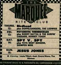 Jesus Jones Australian Advert