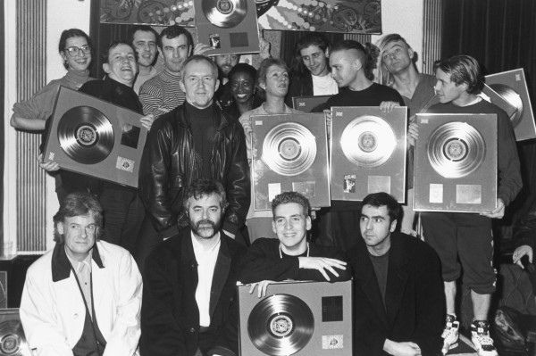 Photo: Jesus Jones with gold discs for Doubt