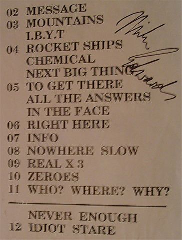 Jesus Jones setlist House of Blues gig, Chicago 22nd June 2002