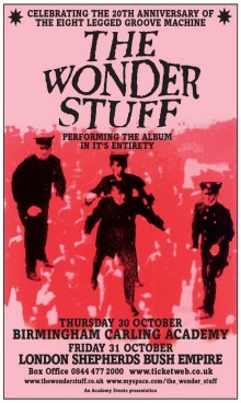 Image: Poster Wonderstuff Gig (click for bigger version)