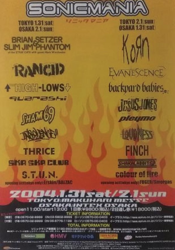 Sonicmania Festival Poster 2004 Jesus Jones