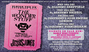 Sleigh the UK Tour Poster Jesus Jones December 2013