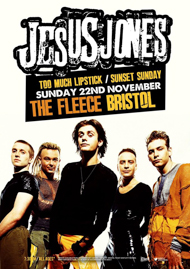 Jesus Jones - November 2015 UK tour poster