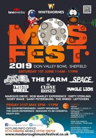 Jesus Jones Gig Poster Mosfest 1st June 2019