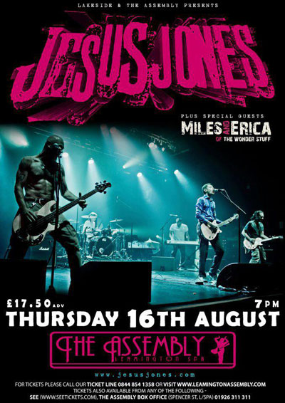 Jesus Jones August Assembly gig poster