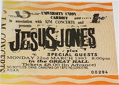 22th March 1993 Great Hall, Cardiff